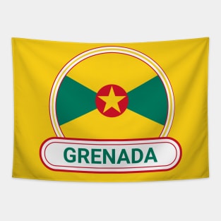 Grenada Country Badge - Grenada Flag Tapestry