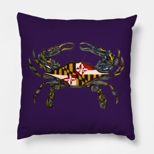 small maryland crab flag Pillow