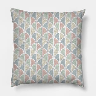 Mosaic - roman - light pastels Pillow