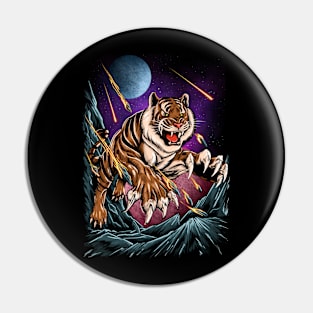 TIGER IN ACTION Pin