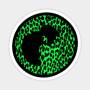 Leopard Print Coffee Cup Stain Ring Magnet