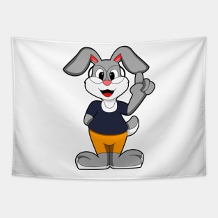 Rabbit as Nerd with Glasses Tapestry