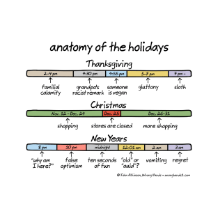 anatomy of the holidays T-Shirt