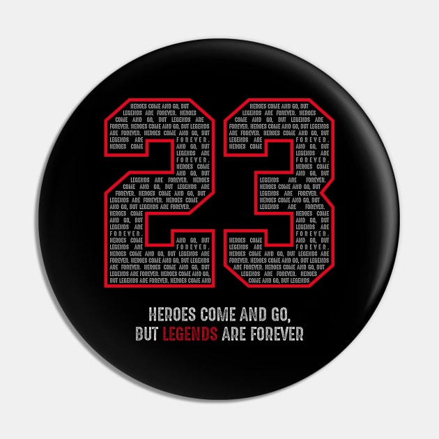 Jordan Basketball Airness Chicago 23 Legend Pin by TEEWEB