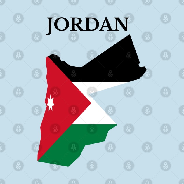 Jordan Flag Map by maro_00