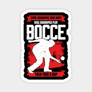 Bocce Player Grandpa Grandfather Gift Magnet