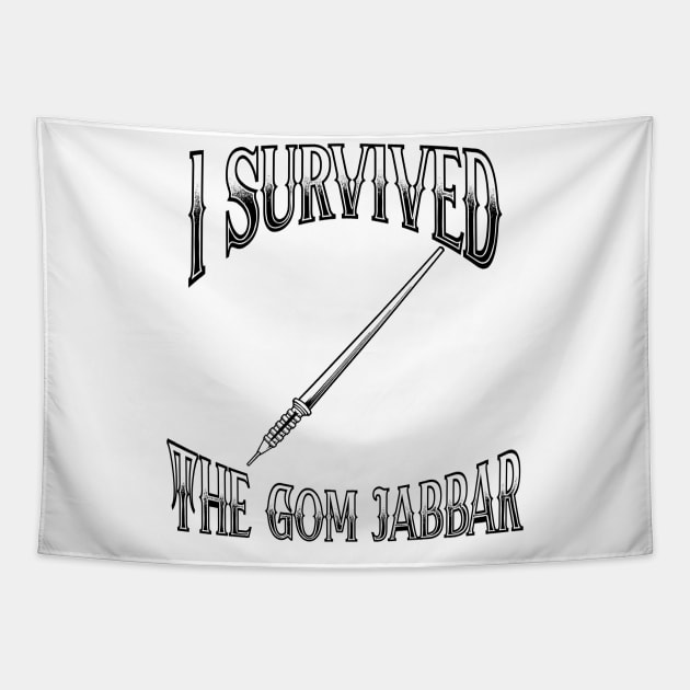 I Survived The Gom Jabbar Tapestry by notajellyfan