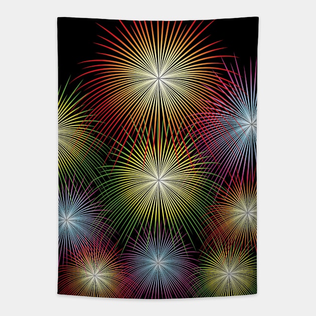 Fireworks Tapestry by QueenieLamb