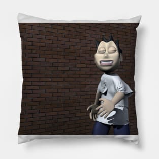 Walking down the alley Pillow