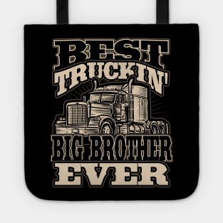 Best Truckin Big Brother Ever Trucker Truck Driver Tote