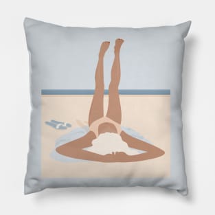 Chillin' Beach Girl Pillow