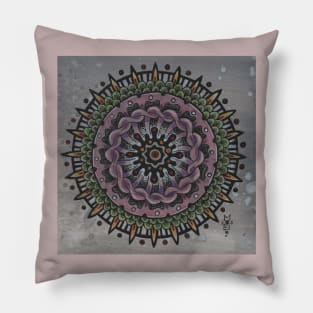 Cell Growth Mandala Pillow