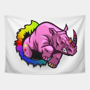A rhino unicorn Tapestry