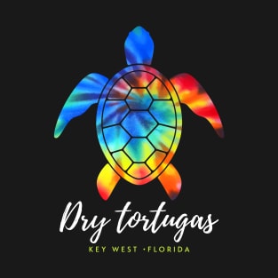 Dry Tortugas Key West Sea Turtle Conservation Tie Dye T-Shirt