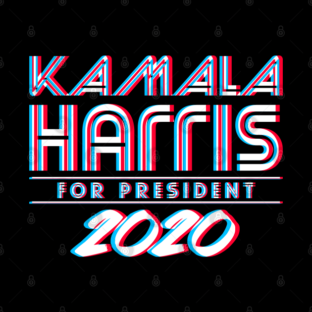 Kamala Harris For President 2020 3D by Flippin' Sweet Gear