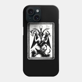 Baphomet sg guitar black Phone Case