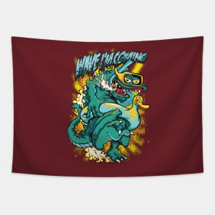 Alien T-Shirt Design Tapestry