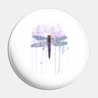 Dragonfly Watercolor Pin