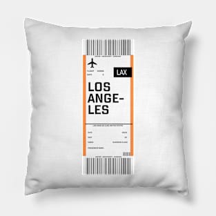 Los Angeles boarding pass Pillow