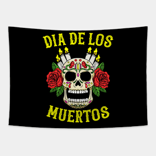 Dia de los Muertos Sugar Skull Tapestry