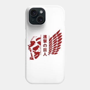 Attack on Titans red Phone Case