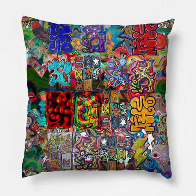 Graffiti 2021 Pillow by diegomanuel