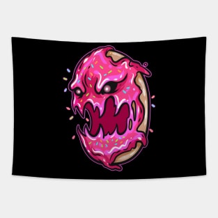 Scary Horror Monster Zombie Donut Halloween Tapestry