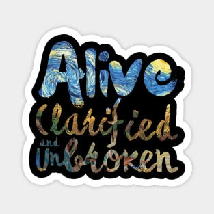 Vincent | The Starry Night | Alive Clarified Unbroken Magnet