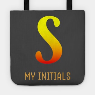 Letter S Initials Unique Name T-Shirt Tote