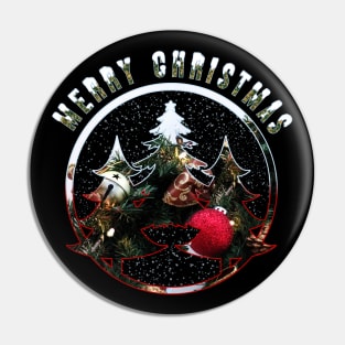 Merry Christmas | Snowy Trees Pin