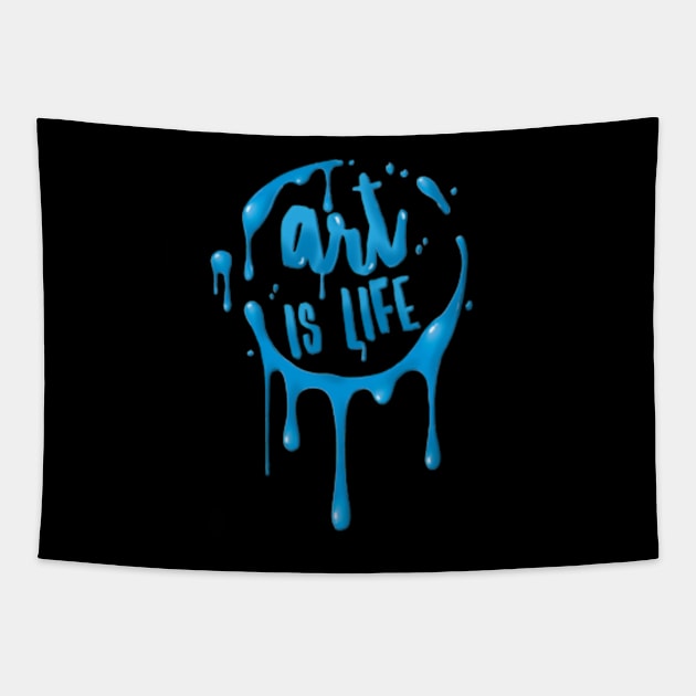 Art is Life Tapestry by SAN ART STUDIO 