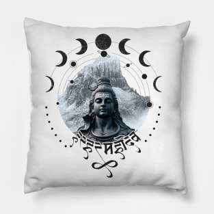 Har Har Mahadev - Sanatan Dharma Yoga Men T-shirt Pillow