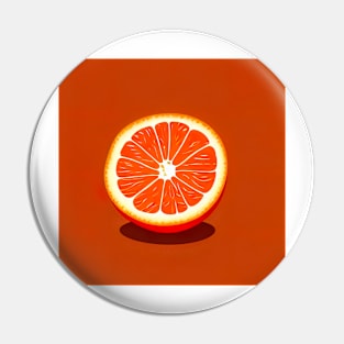 Orange fruit illustration Pin