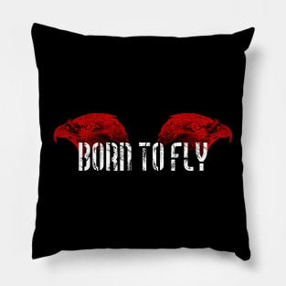Born To Fly Art Pillow