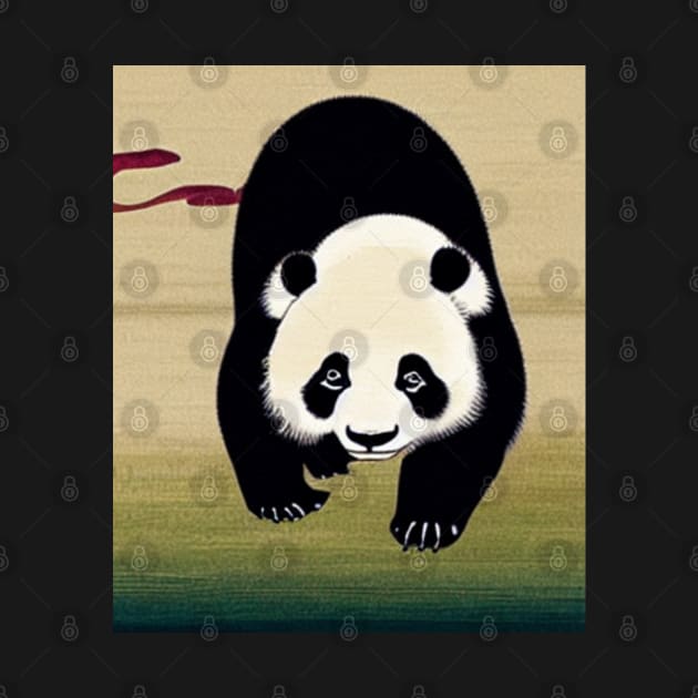 vintage ukiyo-e panda paintings by rock-052@hotmail.com