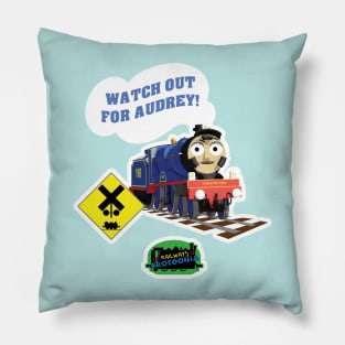 "Watch Out for Audrey!" - The Railways of Crotoonia Pillow