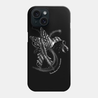 Hummingbird Zebra Ribbon Neuroendocrine Cancer Awareness Phone Case