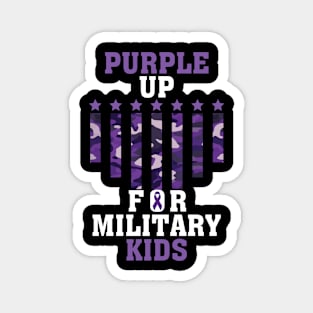 Purple Up For Military Kids Month Of Military Child Magnet