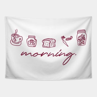 Morning Necessities Tapestry