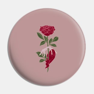 Rose girl Pin