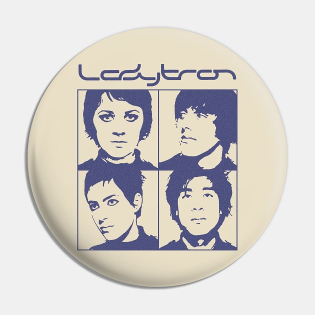 Ladytron Band Collage Fanart Design Pin by snowblood