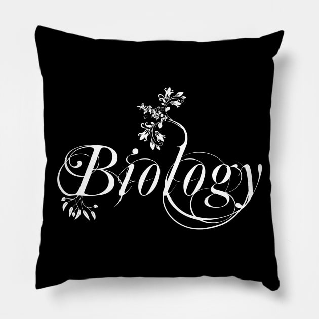 biology is the science of life Pillow by SpassmitShirts