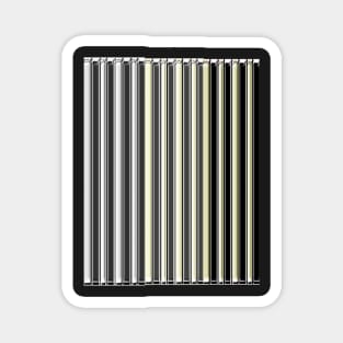 Black and white stripe pattern Magnet