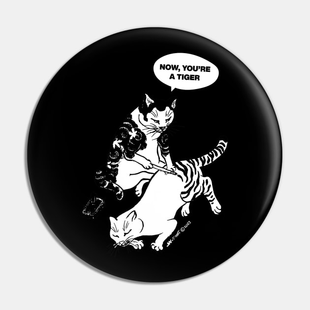 TATTOED CAT BECAME A TIGER BACK PRINT Pin by LIF