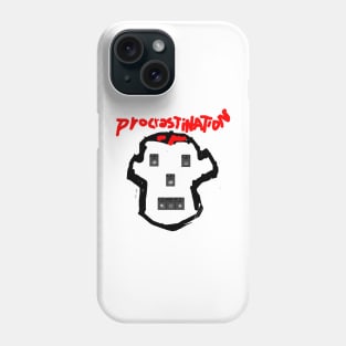 Procrastination design Phone Case