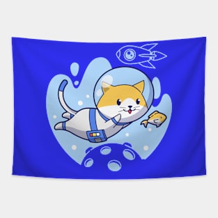 Space Fishing Tapestry