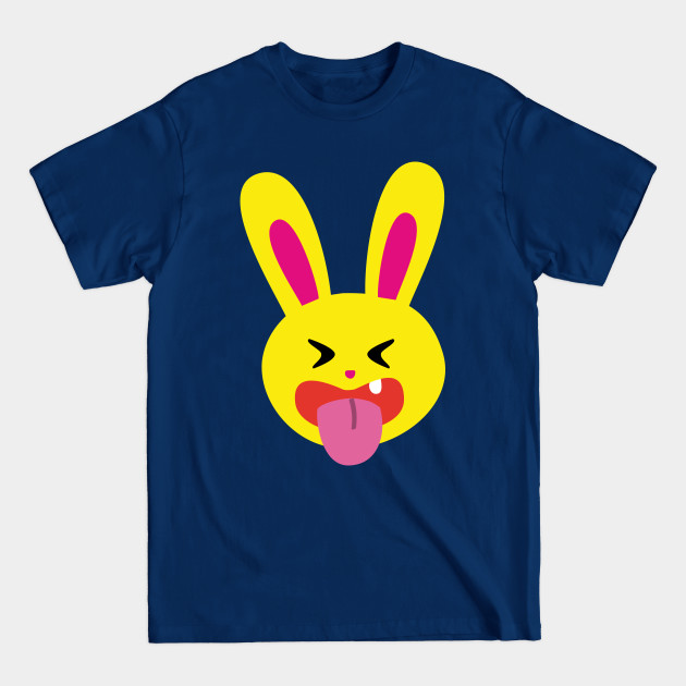 One Tooth Rabbit Emoji Squinting Bunny Face with Tongue - Rabbit Face ...