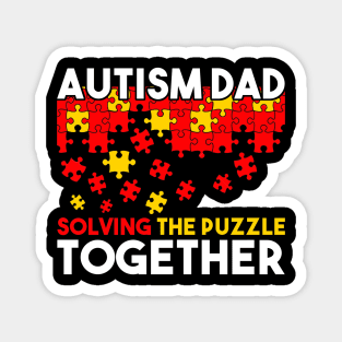 Autism Dad Advocate Warrior Awareness Magnet