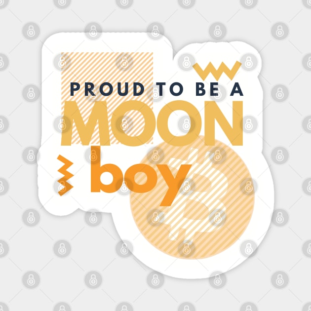Bitcoin - proud to be a moonboy Magnet by Teebee