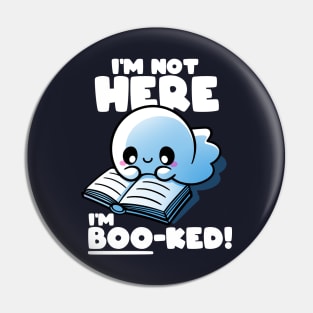 Boo-ked ghost Pin